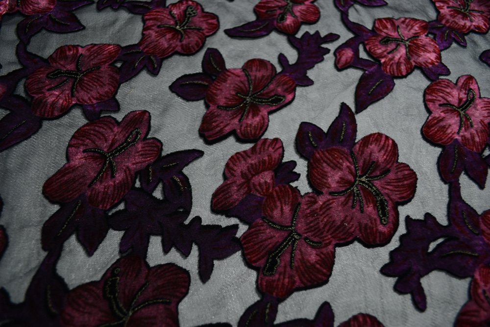 Velvet fabric sample 1